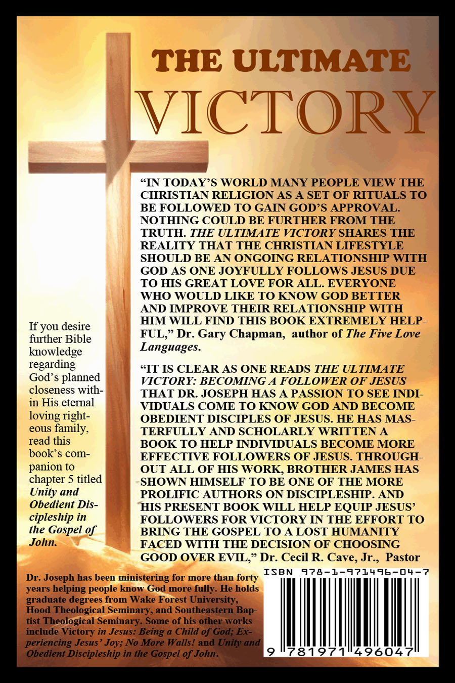 The Ultimate Victory — Back Cover